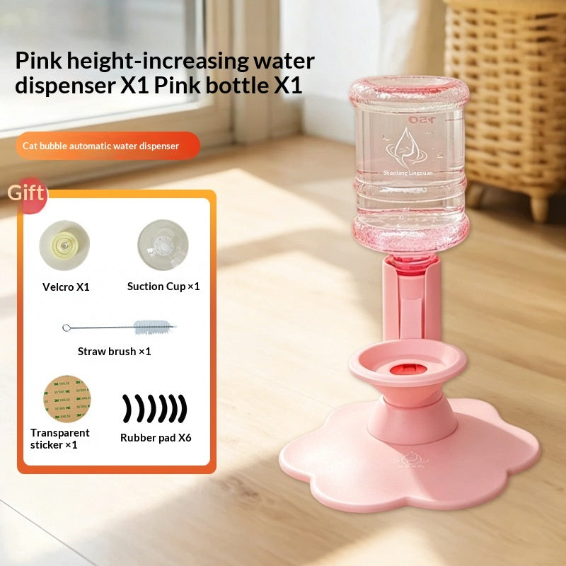 650ml Automatic Gravity Pet Water Dispenser for Cats – Leak-Proof Plastic Water Bowl