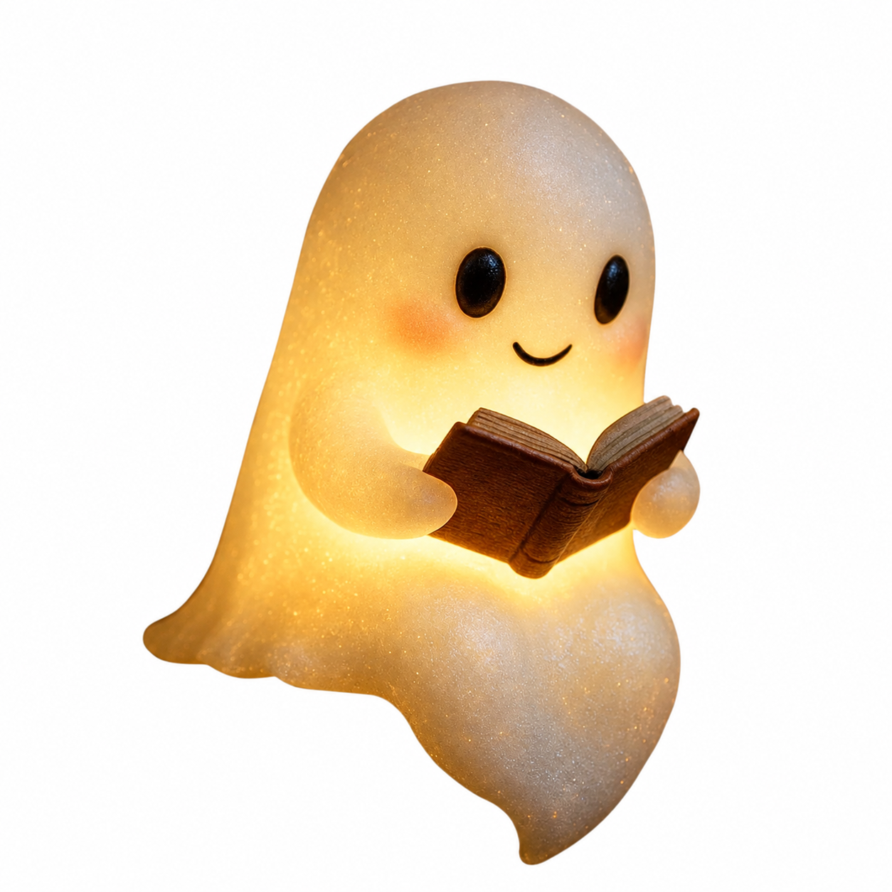 Cute LED Ghost Night Light – Warm Glow Bedside Lamp for Kids, Home & Halloween Décor