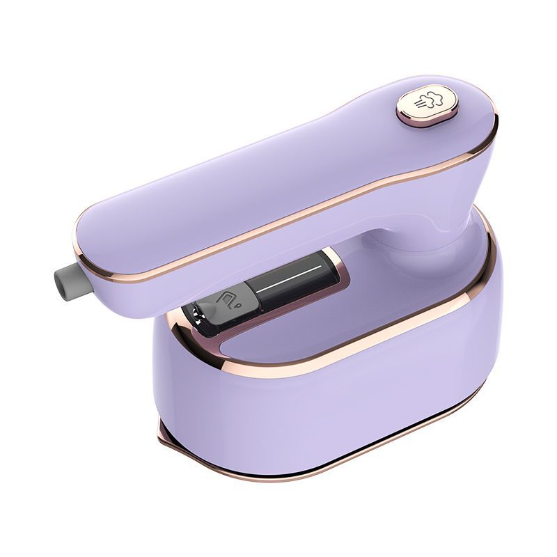 Portable rotating steam iron available in Light Purple, Green, and Royal Blue