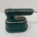 Foldable handheld steam iron with 360° rotating handle