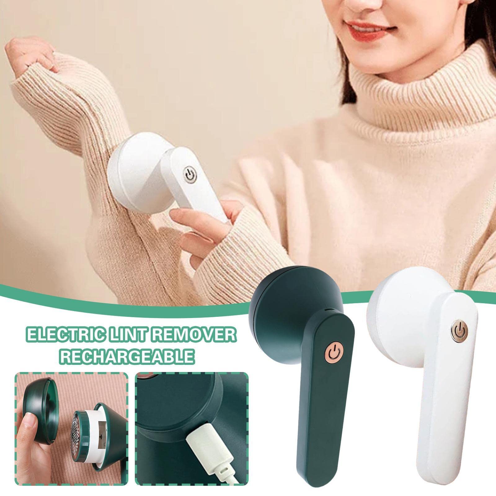 Rechargeable electric lint remover for clothes