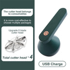 Sweater lint shaver with stainless steel blades